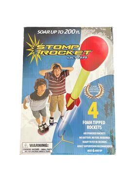 Stomp Rocket Ultra Rocket Launcher, 4 Rockets - Unused